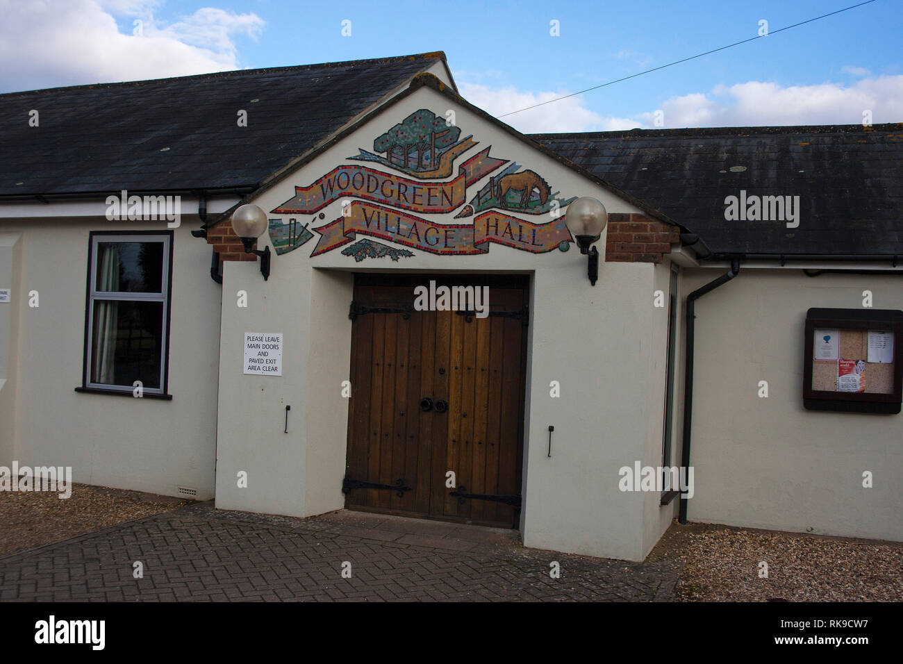 Village Hall a Woodgreen New Forest National Park Hampshire Inghilterra Foto Stock