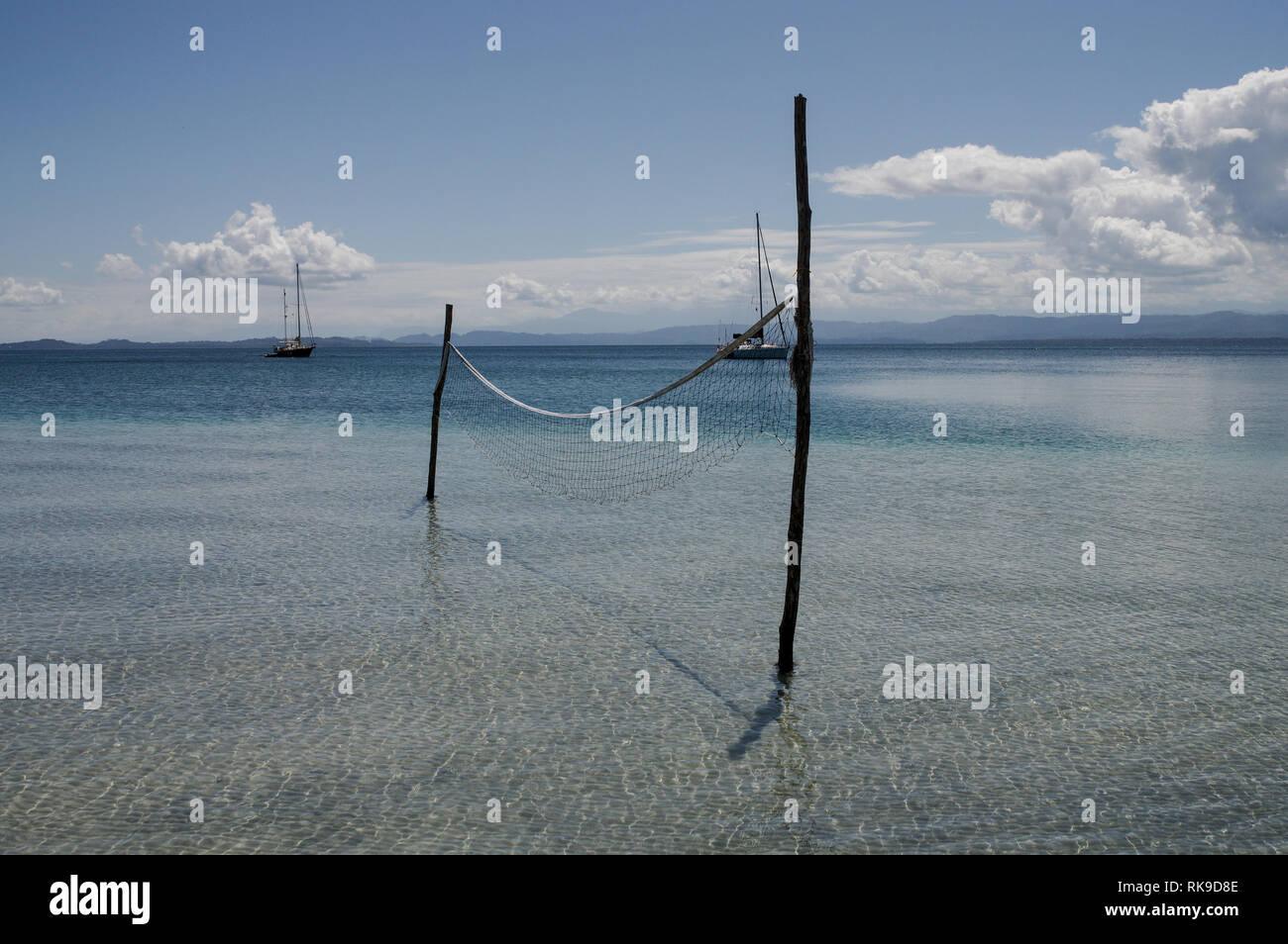 Bella stella di mare spiaggia vicino Boca Del Drago in Bocas del Toro arcipelago, Panama Foto Stock