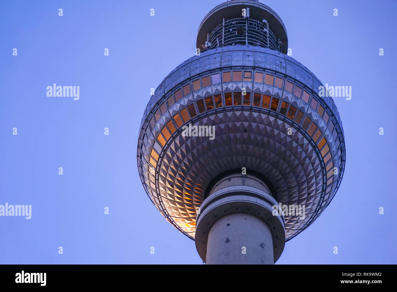 Berlin Alexanderplatz Fernsehturm Foto Stock