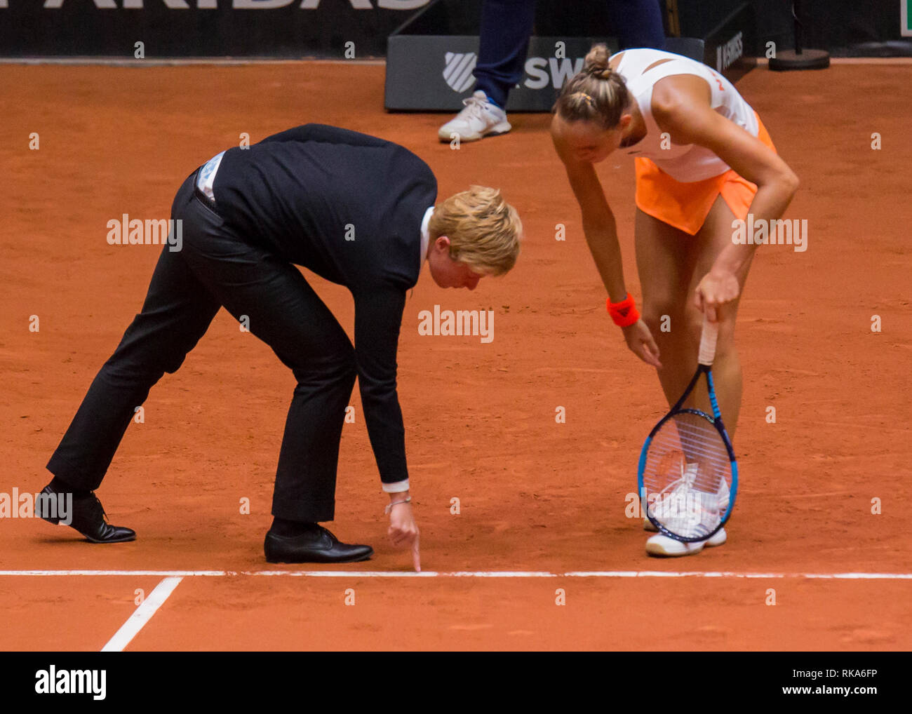 9 febbraio 2019 Den Bosch, Paesi Bassi Tennis, Fed Cup Paesi Bassi v Canada Arantxa Rus Credit: arancione foto vof/Alamy Live News Foto Stock