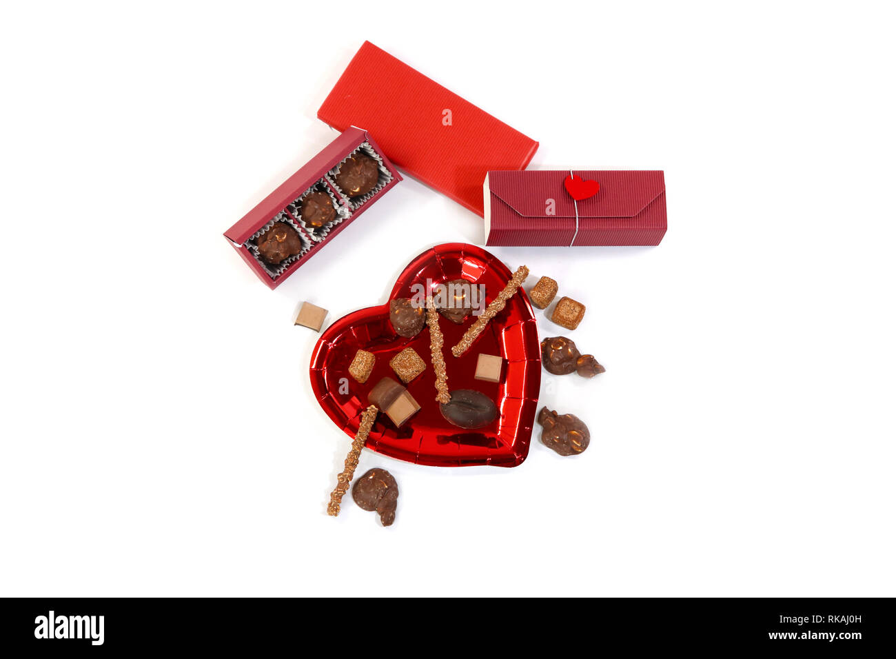 Cioccolato artigianale con affetto Foto Stock