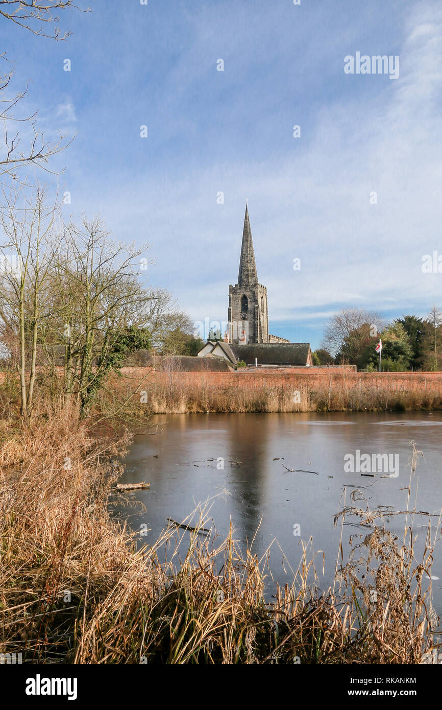 Santa Maria Vergine Chiesa in Attenborough,Nottingham Foto Stock