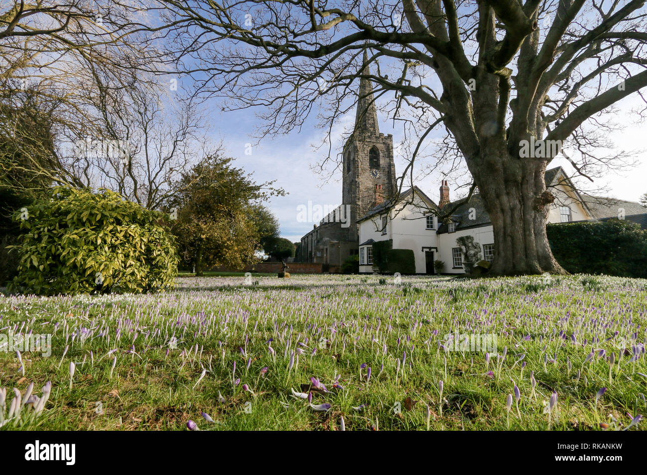 Santa Maria Vergine Chiesa in Attenborough,Nottingham Foto Stock