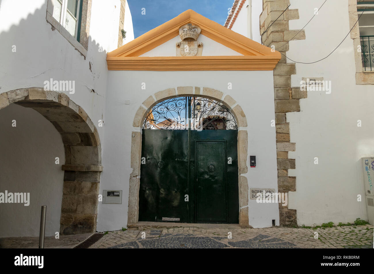 All'interno della casa Govenors nel castello di Lagos Algarve Portogallo Foto Stock