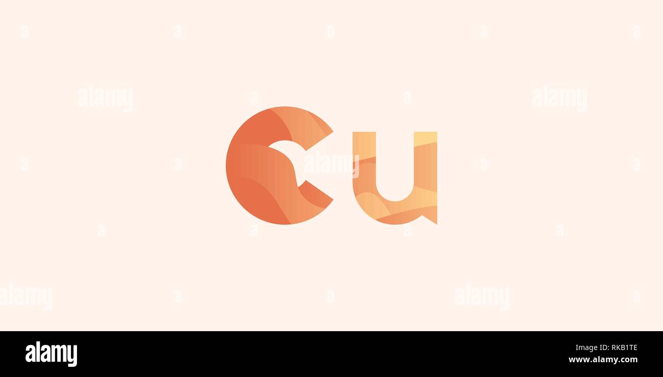 Rame Cu elemento chimico Illustrazione Vettoriale