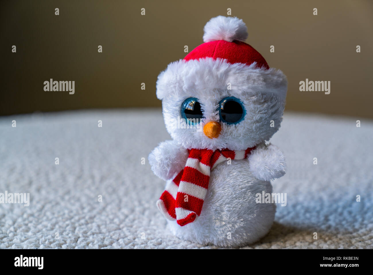 Carino pupazzo di neve. Foto Stock