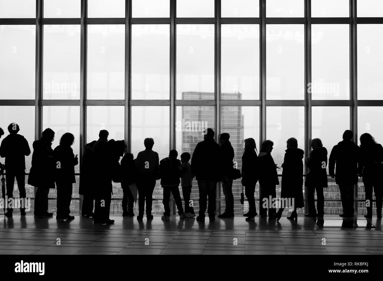 Milano, Grattacielo Pirelli vista interna Foto Stock