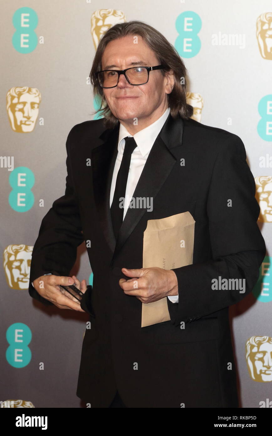 Stephen Woolley presso l'EE British Academy Film Awards presso il Royal Albert Hall, Kensington Foto Stock