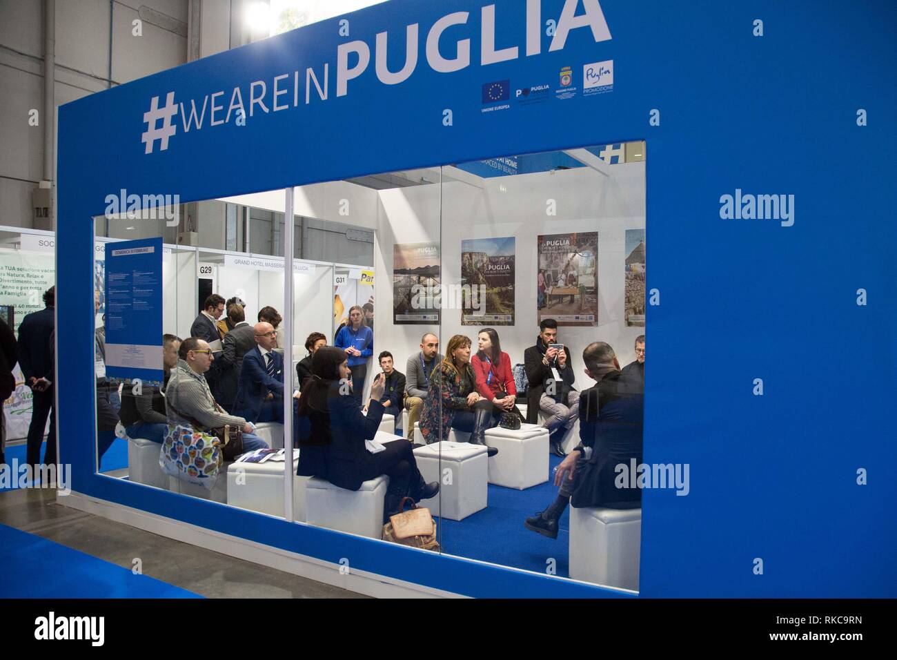 Foto di Francesco Bozzo- LaPresse 10-02-2019 Milano ( Italia ) Cronaca MILANO - Fieramilanocity ore 11:30 Apertura della Bit Borsa Internazionale del Turismo Foto Stock