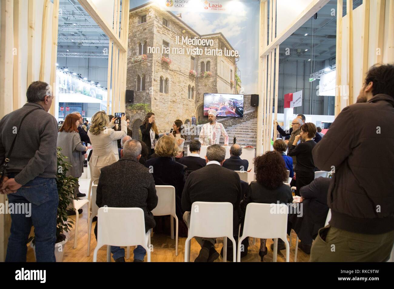 Foto di Francesco Bozzo- LaPresse 10-02-2019 Milano ( Italia ) Cronaca MILANO - Fieramilanocity ore 11:30 Apertura della Bit Borsa Internazionale del Turismo Foto Stock