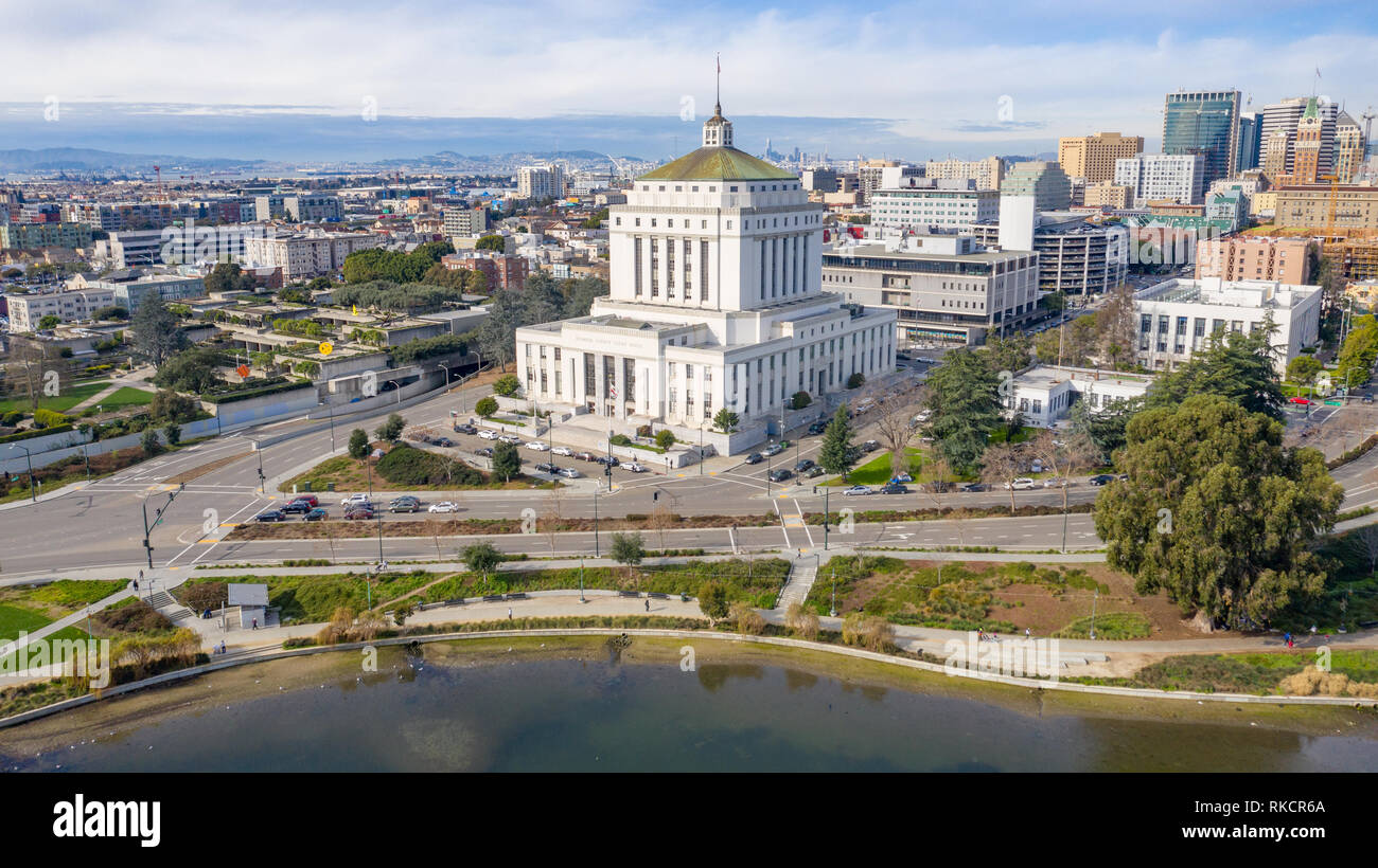 Contea di Alameda Superior Courthouse di Oakland, CA, Stati Uniti d'America Foto Stock