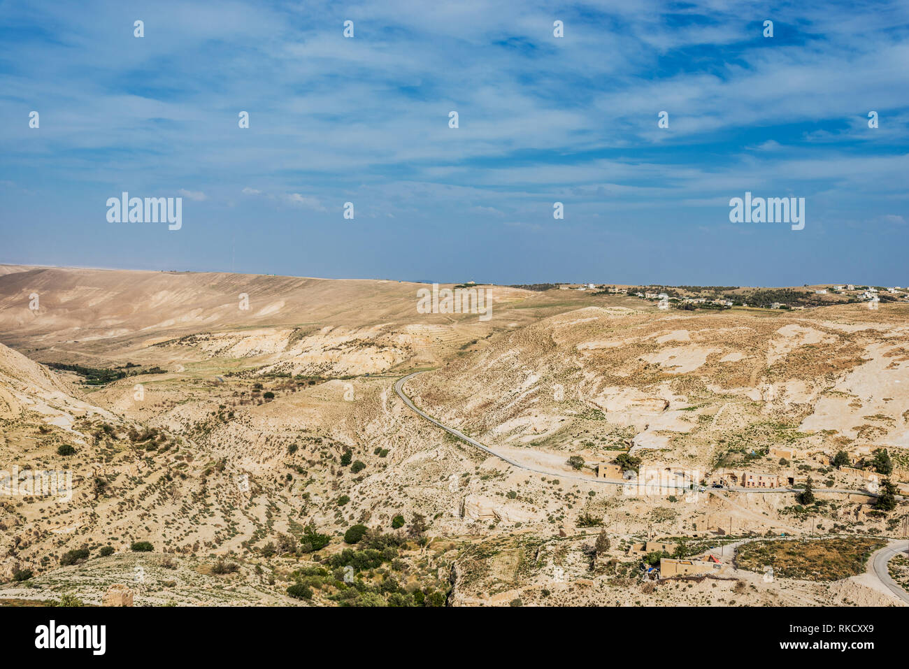 Shobak castello crociato fortezza Giordania medio oriente Foto Stock