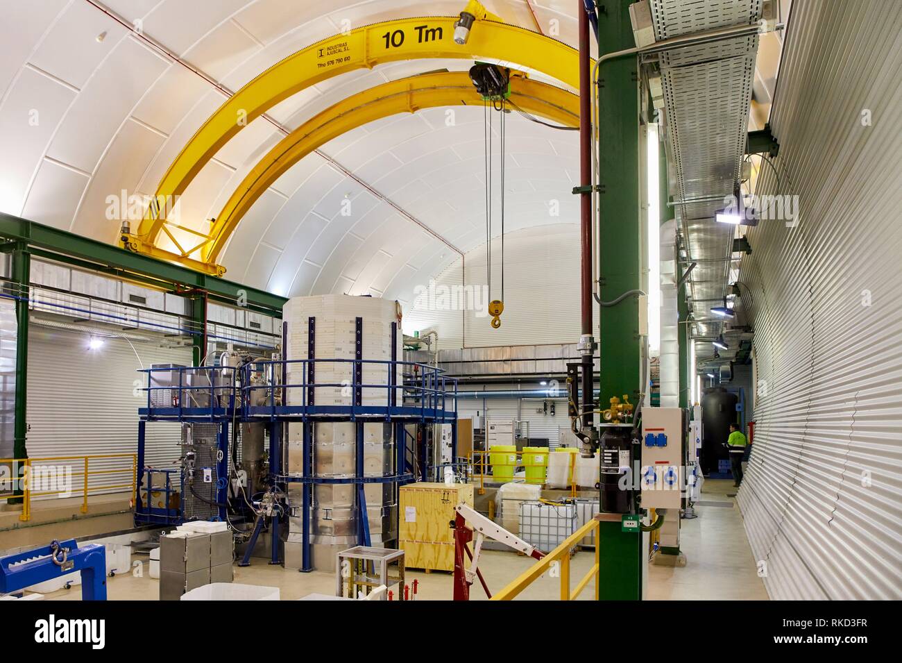 ArDM, la collaborazione tra il Politecnico federale di Zurigo, l'Università di Zurigo, Università di Granada, CIEMAT, e il CERN..la fisica delle particelle esperimento basato su una tonnellata Foto Stock