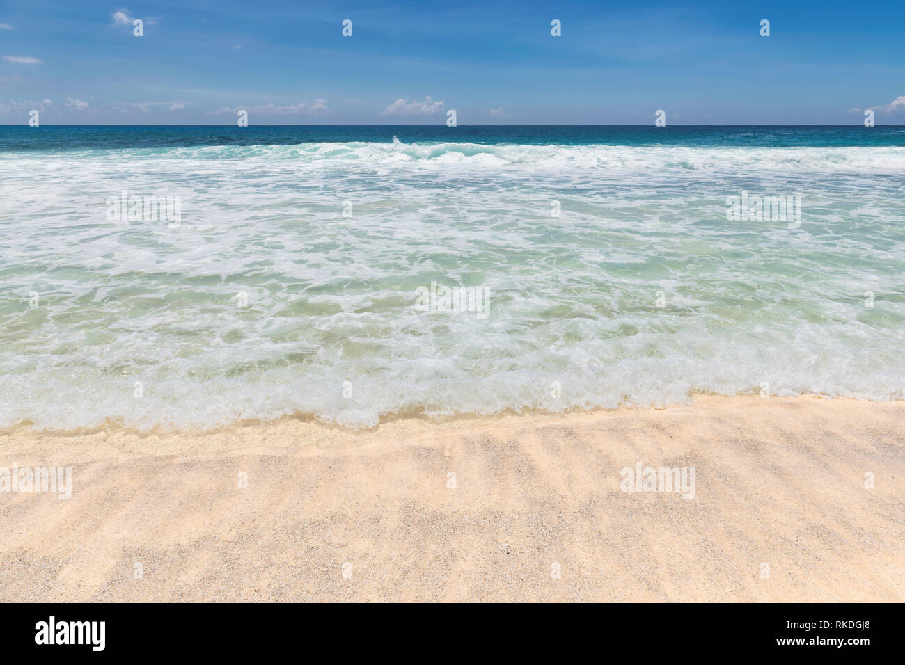 Bellissima spiaggia sfondo Foto Stock