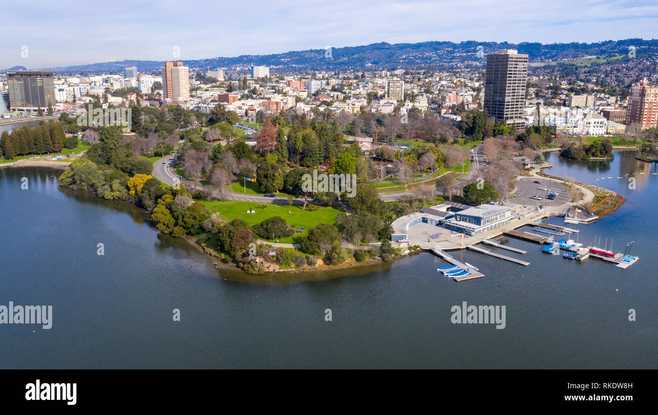 Lakeside Park, Lago Merritt di Oakland, CA, Stati Uniti d'America Foto Stock