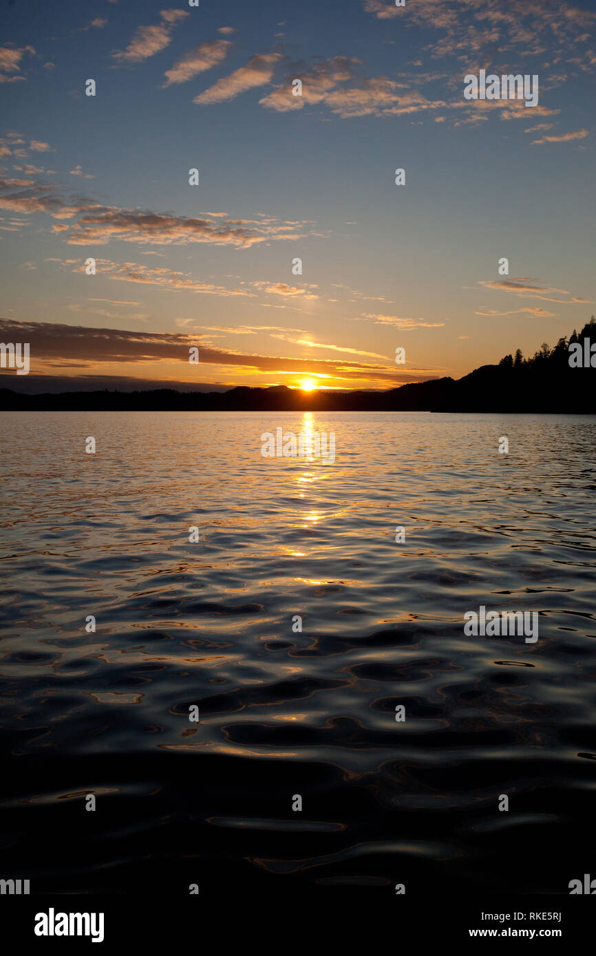 Desolazione suono, suono desolazione, British Columbia, Canada Foto Stock