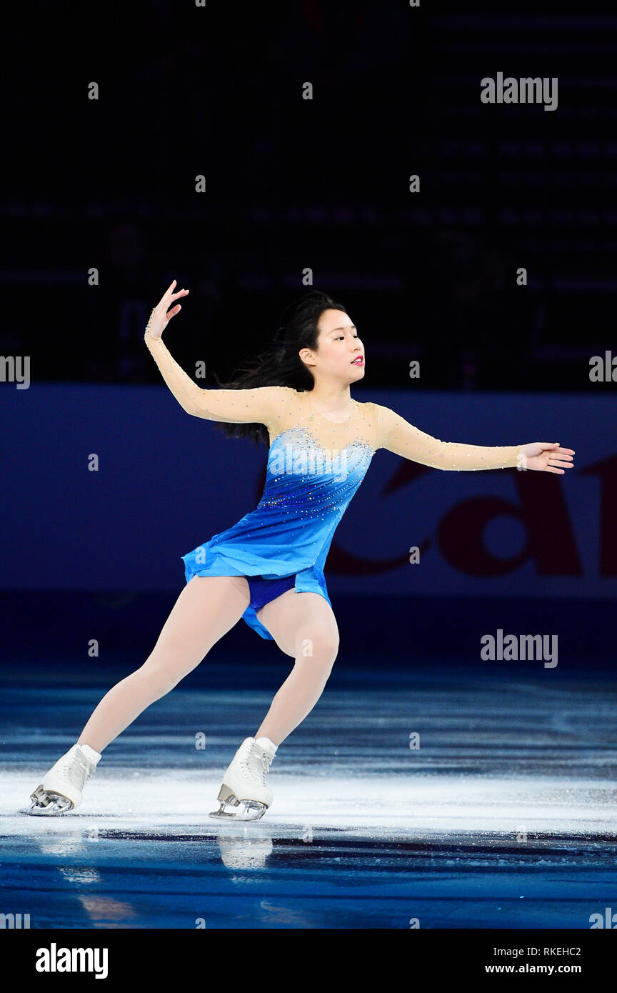 Anaheim, Stati Uniti d'America. 10 Febbraio, 2019. Mai Mihara (JPN), 10 Febbraio 2019 - Pattinaggio di Figura : ISU quattro continenti figura Skating Championships 2019, la mostra di gala in Honda Center di Anaheim, Stati Uniti d'America. Credito: da Itaru Chiba/AFLO/Alamy Live News Foto Stock
