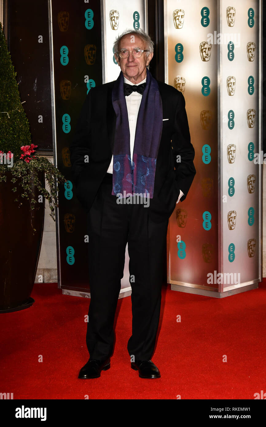 Londra, Regno Unito. 10 Febbraio, 2019. Jonathan Pryce Arrivers a EE British Academy Film Awards nel 2019 dopo-cena presso Grosvenor House il 10 Feb 2019. Credito: Picture Capital/Alamy Live News Foto Stock