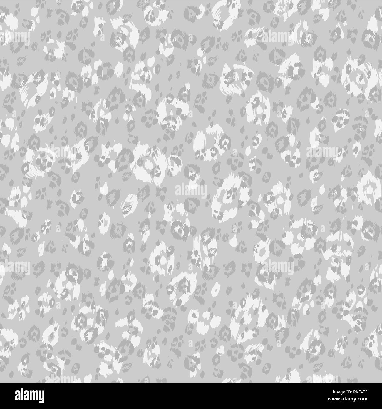 Abstract animale texture monocromatica. Spotterd seamless pattern. Illustrazione Vettoriale