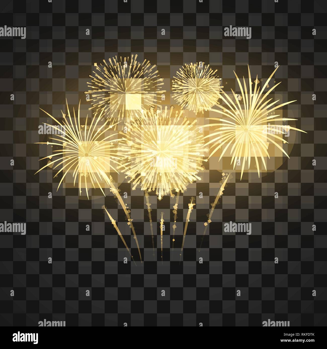 Festival fuochi d'artificio. Fuochi d'artificio colorato sfondo per le vacanze. Illustrazione Vettoriale Illustrazione Vettoriale
