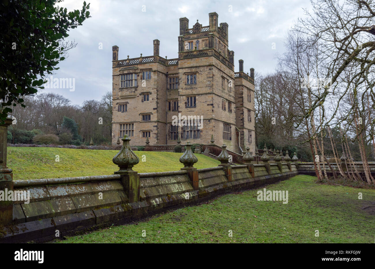 Gawthorph Hall, Burnley, Lancashire Foto Stock