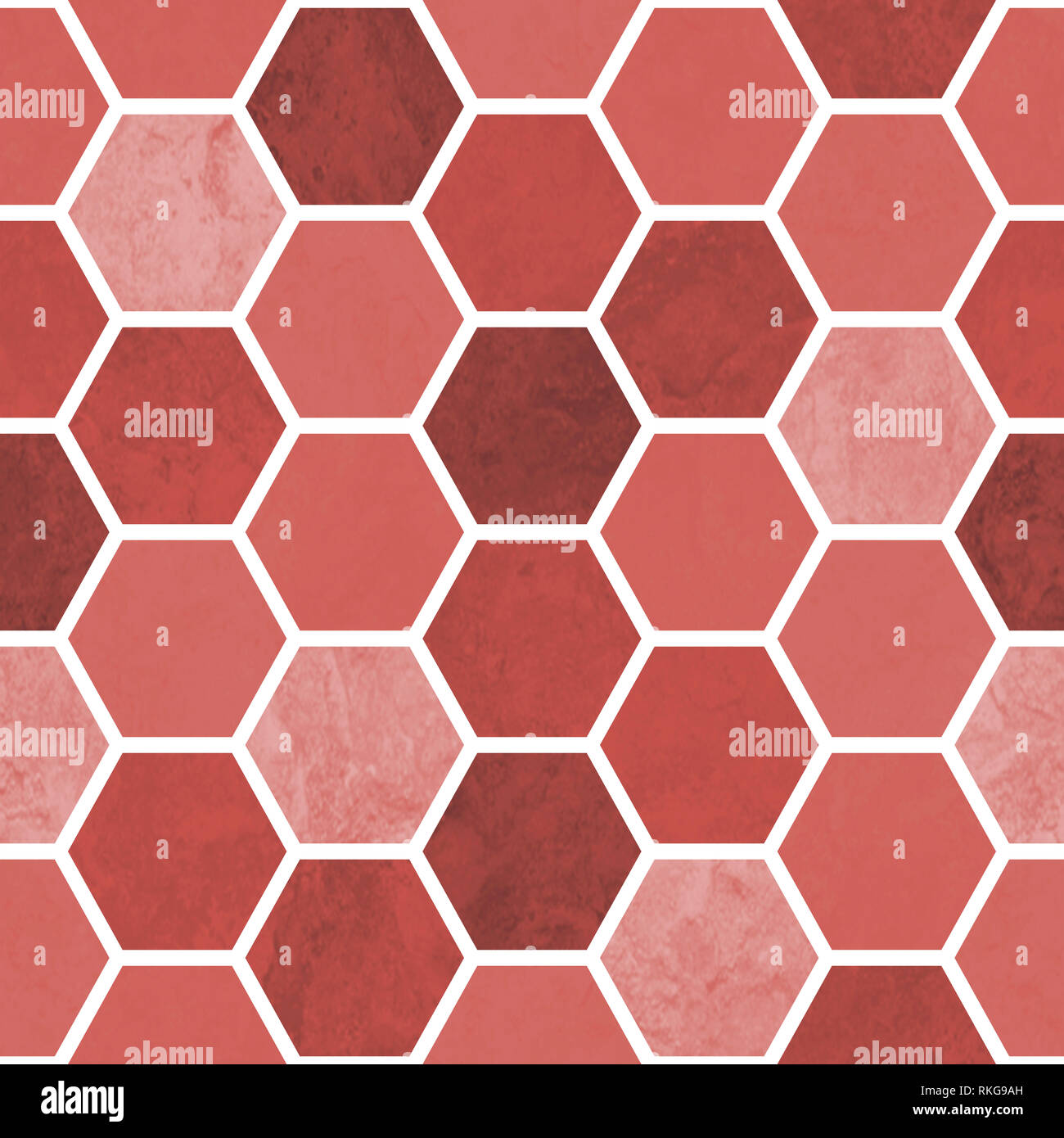 Un multicolore digitale senza soluzione di continuità geometrica beehive/schema a nido d'ape - Quando si ripete la piastrella fa un modello senza giunture. Foto Stock