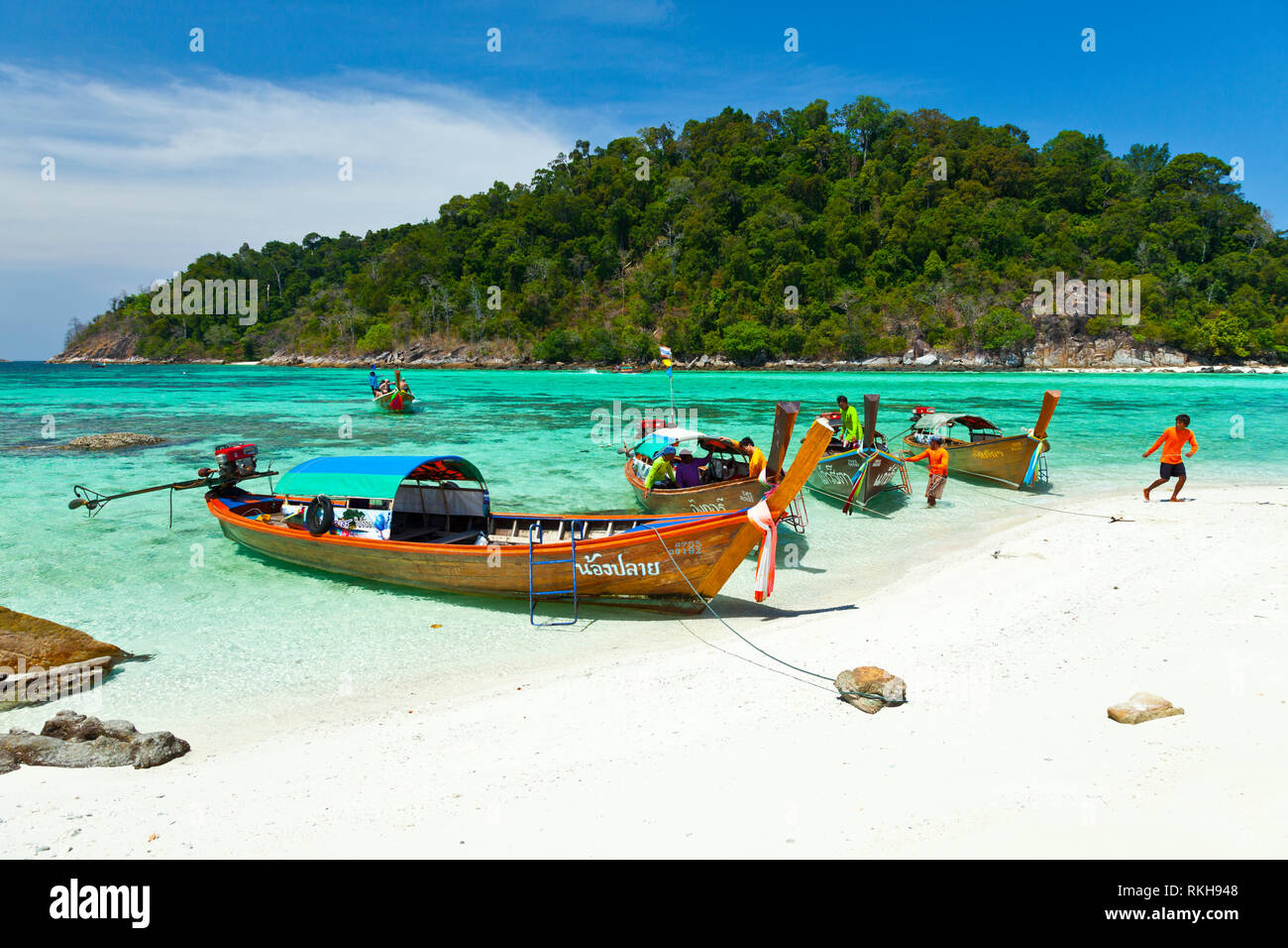 Koh Rokroy. Adang arcipelago. Tarutao il Parco Marino Nazionale. Provincia di Satun, sul Mare delle Andamane, Thailandia, Asia Foto Stock