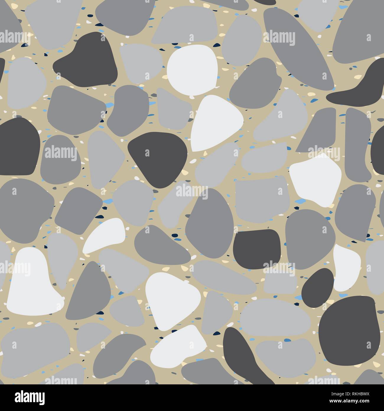 Terrazzo colorato seamless pattern astratti sfondo ripeti art design per la stampa tessile, tegola, sfondo, ceramica, branding conept, arredamento di casa Illustrazione Vettoriale