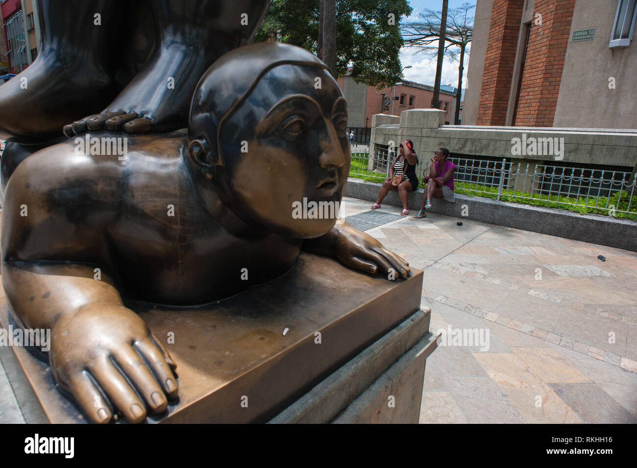 Medellin, Antioquia, Colombia: Botero Plaza. Foto Stock