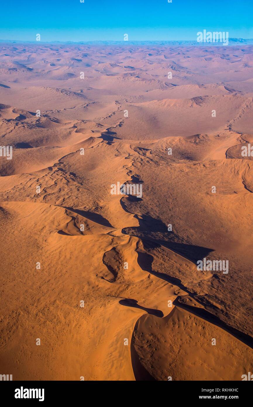 Vista aerea del Namib Desert, Namibia Foto Stock