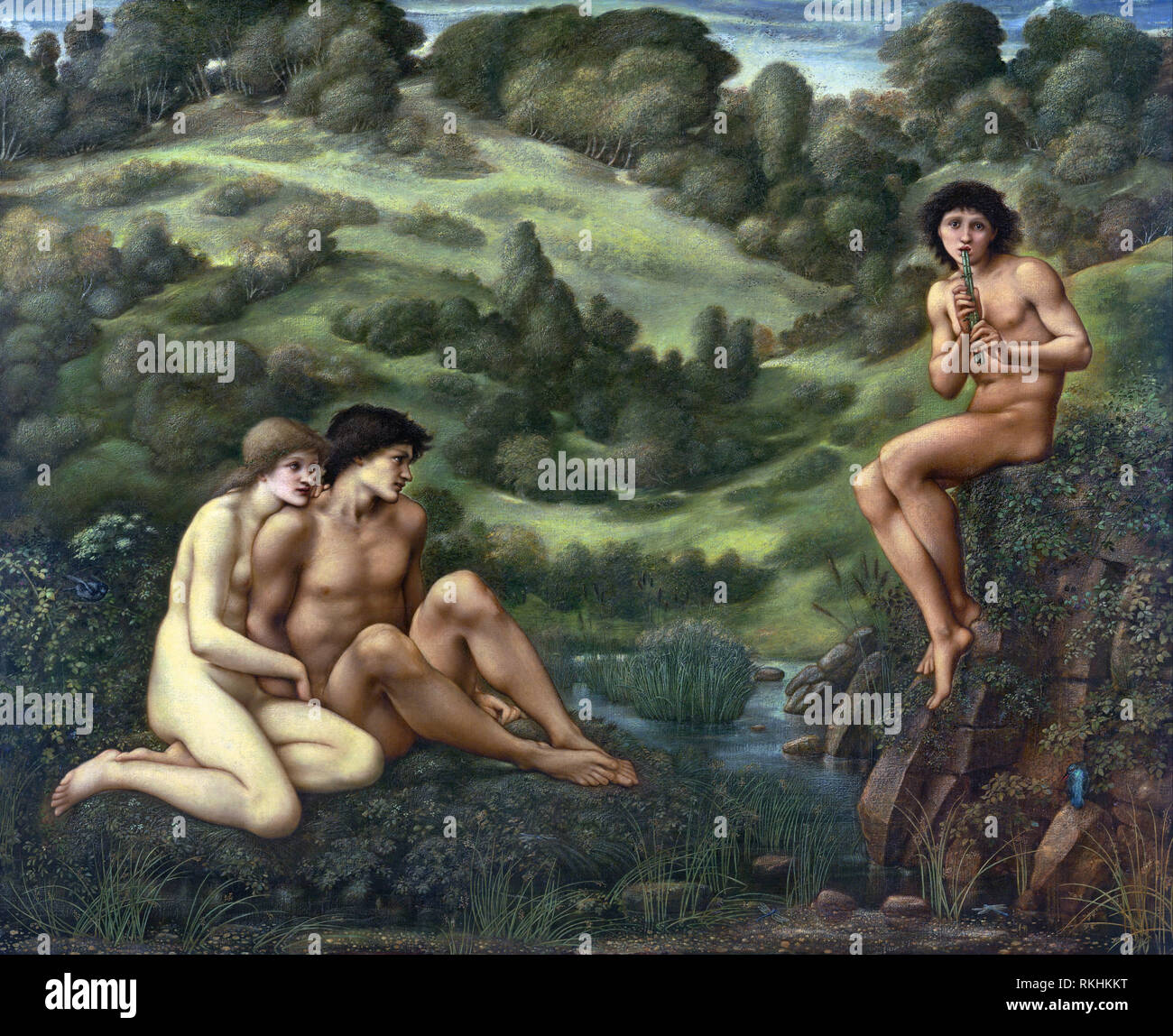 Edward Burne Jones il Giardino di Pan Foto Stock