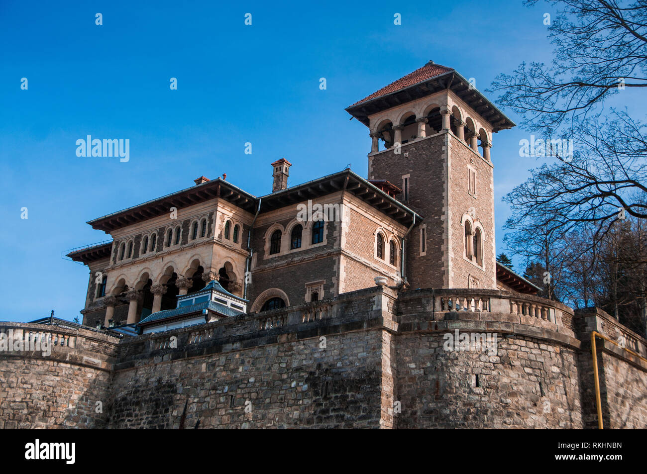 Castello Cantacuzino - architettura pezzo d'arte provenienti dalla Romania Foto Stock