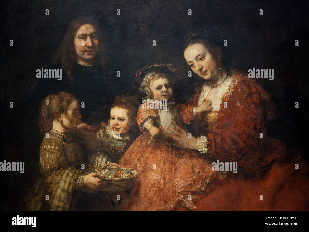 Famiglia ebraica - Late Rembrandt esposizione tenutasi nel 2015 a Amsterdam Foto Stock