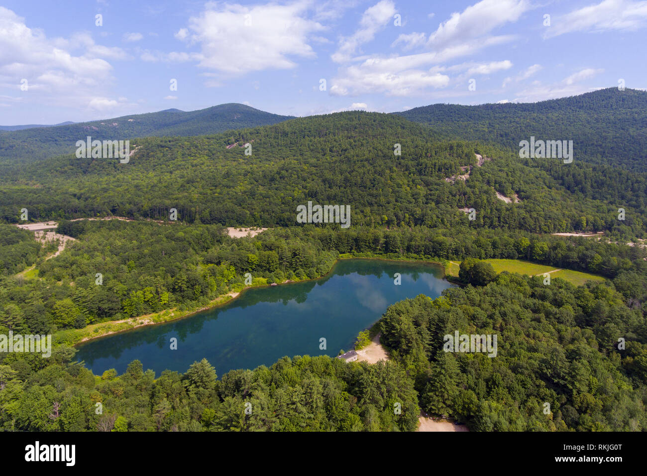 Thorne Pond Area di Conservazione in White Mountain National Forest, Bartlett, New Hampshire, Stati Uniti d'America. Foto Stock