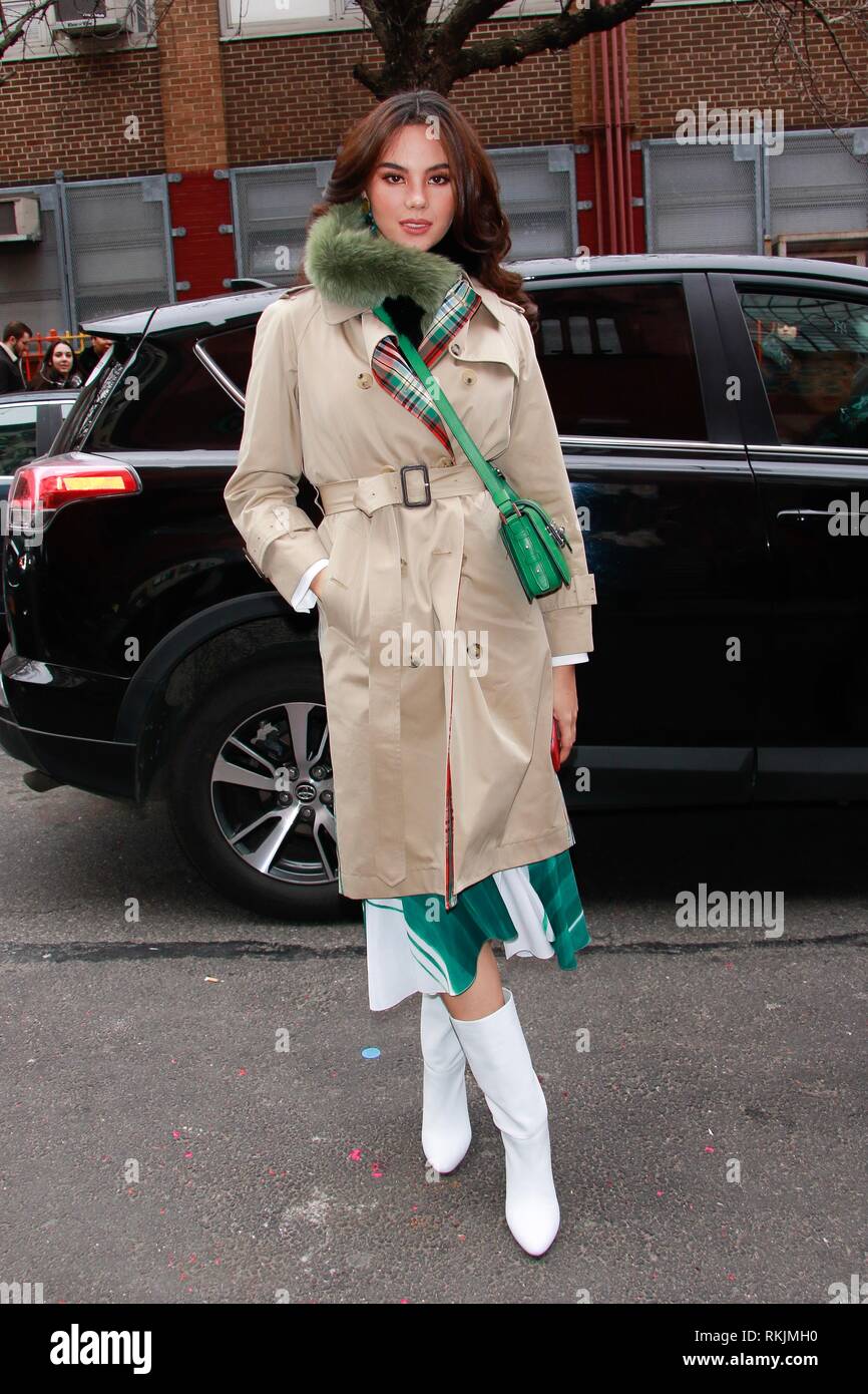 New York, NY, STATI UNITI D'AMERICA. Xi Febbraio, 2019. Catriona grigio visto in Alice Olivia NYFW 2019 presentazione su 11 Febbraio 2019 nella città di New York. Credito: Dc/media/punzone Alamy Live News Foto Stock