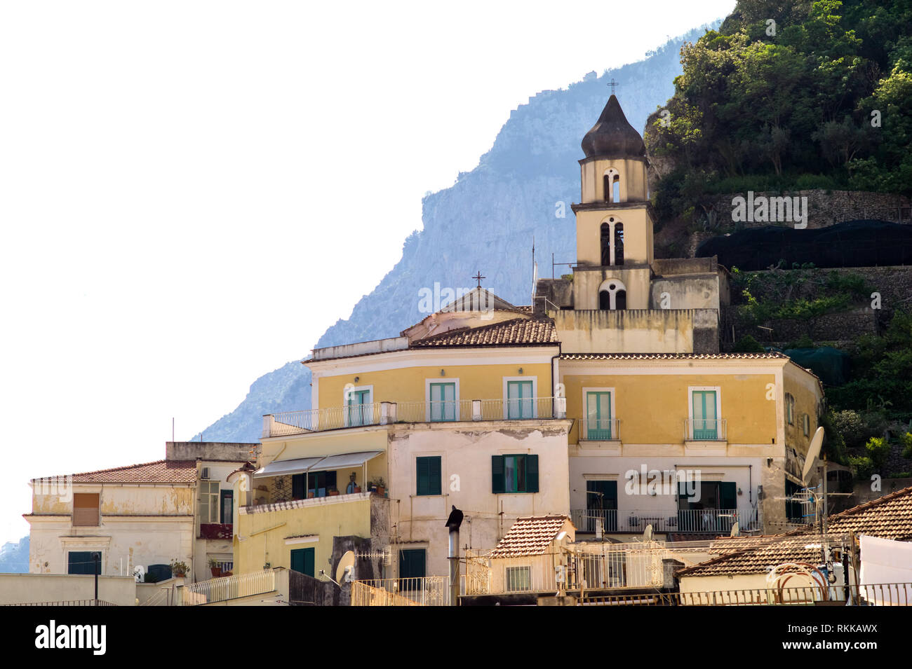 Vista di Amalfi, Italia Foto Stock