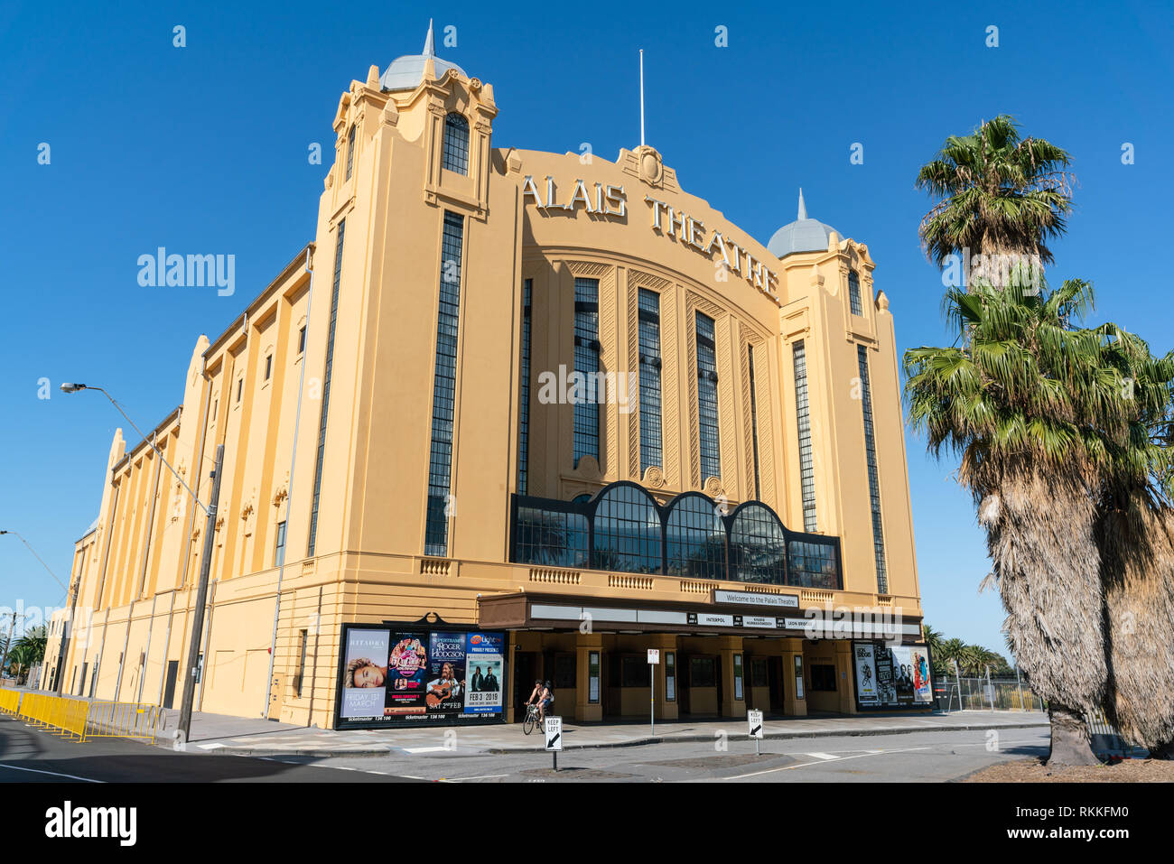 4 gennaio 2019, St Kilda Melbourne Australia : vista esterna del Palais Theatre di Saint Kilda Melbourne Australia Foto Stock