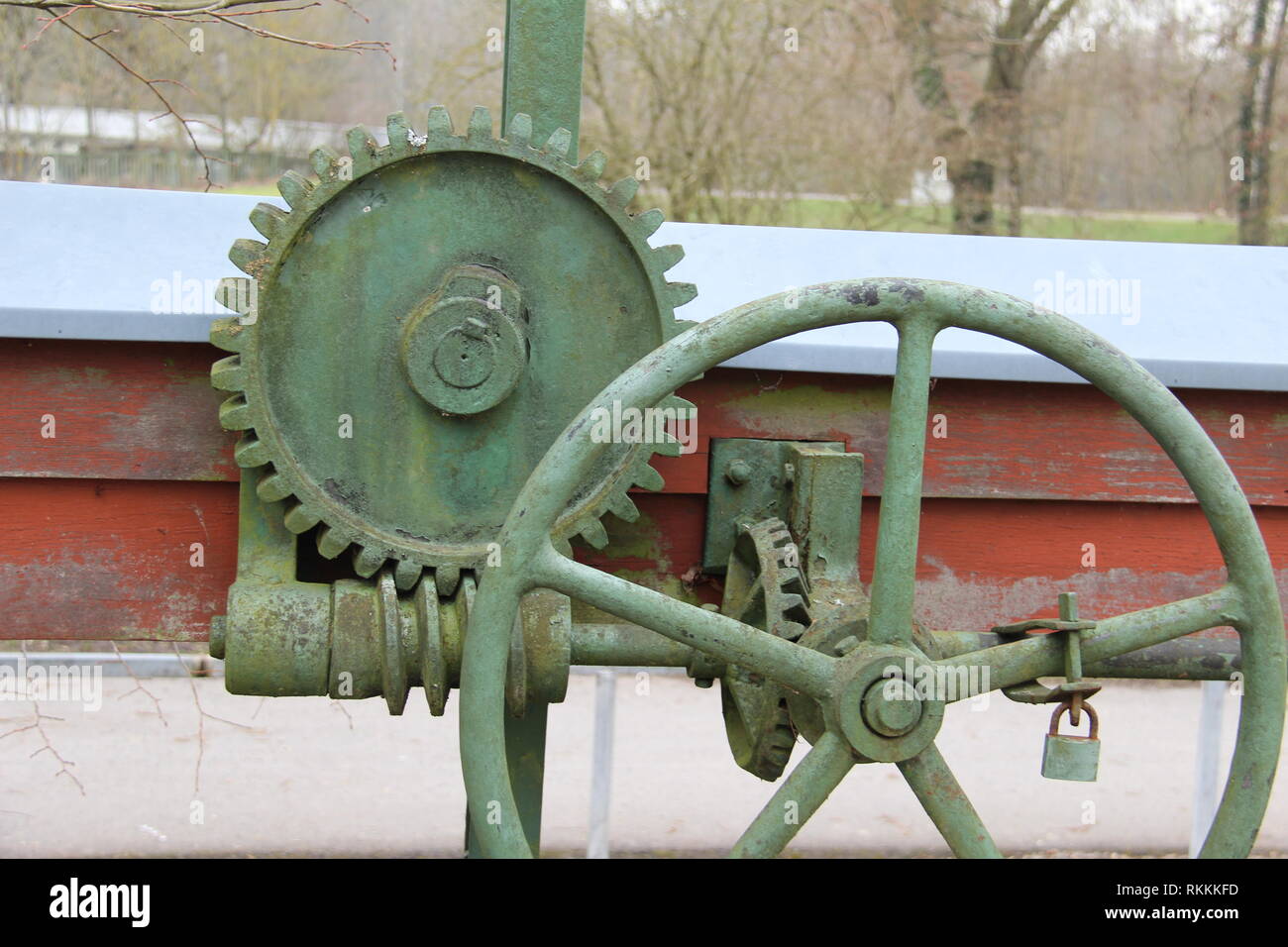 Ingranaggio elicoidale / un azionamento a vite senza fine è a disposizione degli ingranaggi in cui una vite senza fine ingrana con un ingranaggio a vite senza fine Foto Stock