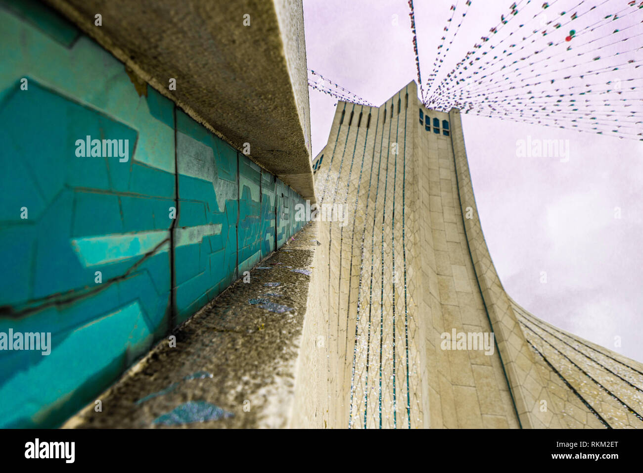 Torre azadi di Teheran Foto Stock