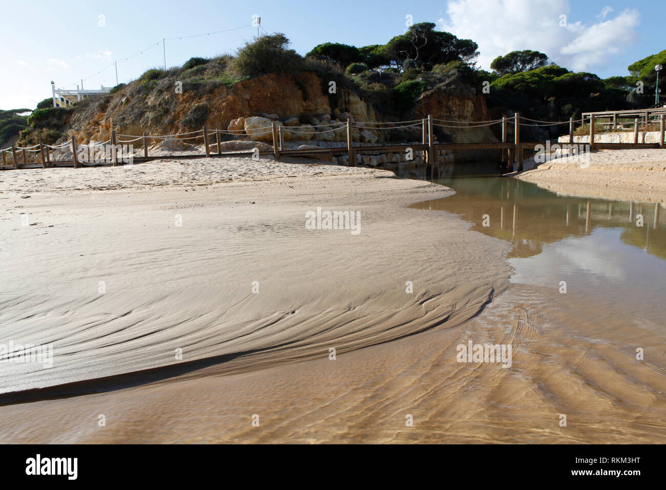 Spiaggia di Santa Eulalia e a Albufeira Algarve. Foto Stock