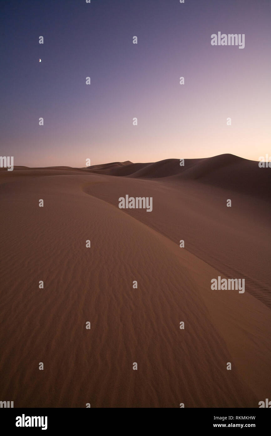 Imperial dune di sabbia, Imperial County, California, Stati Uniti d'America Foto Stock