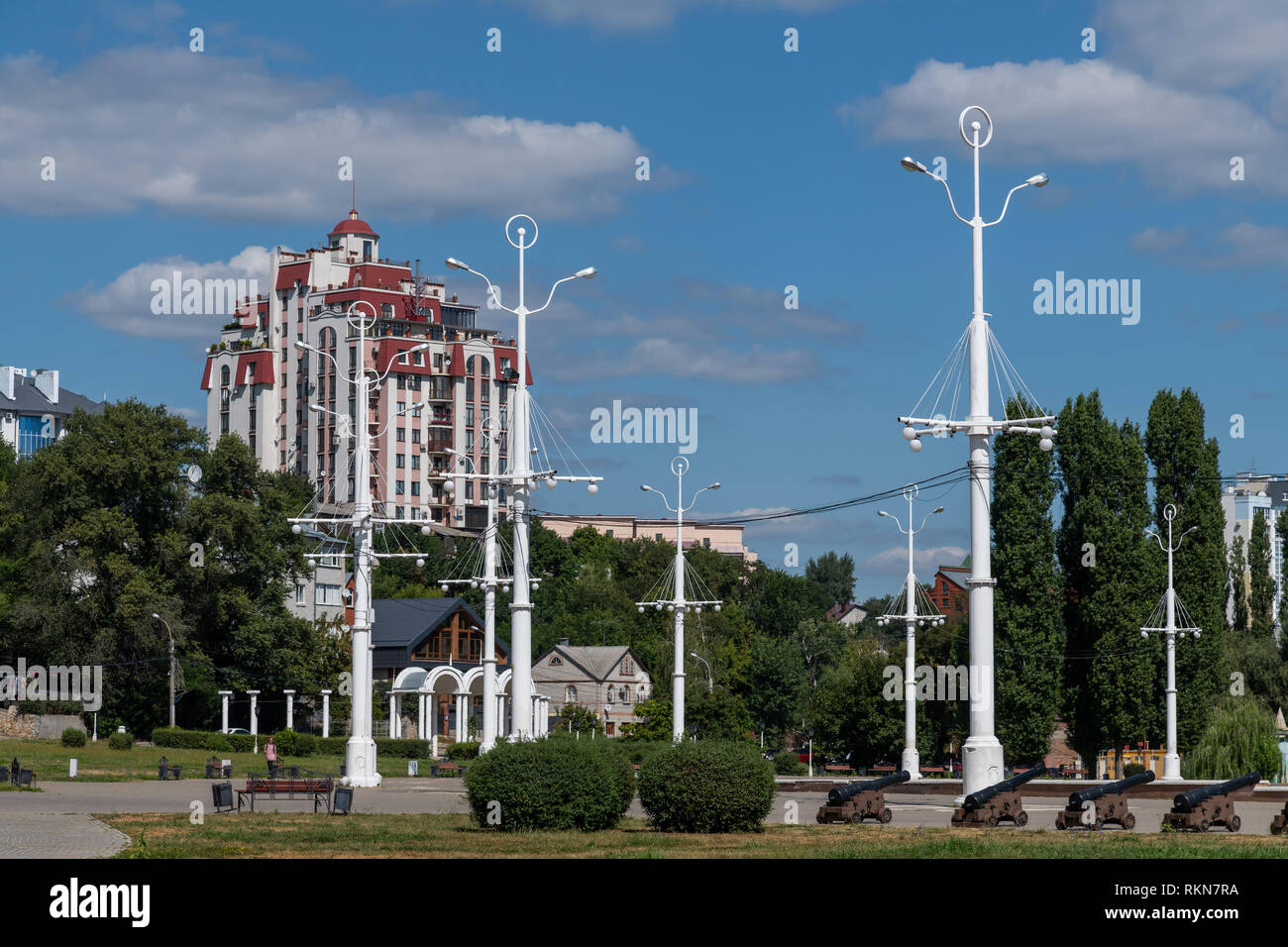 Vista del centro della città da Piazza Admiralteiskaya Foto Stock
