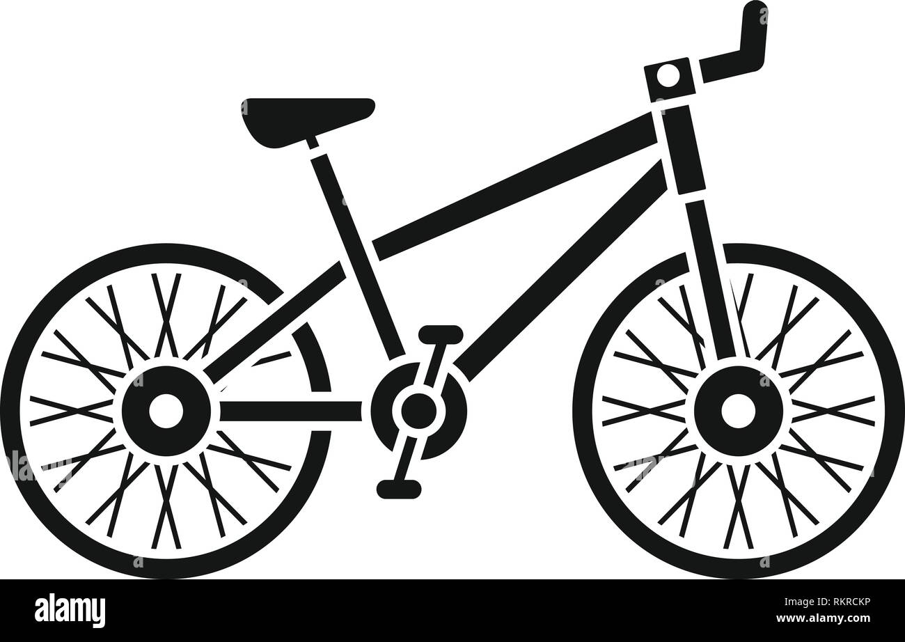 Mountain bike icona. Illustrazione semplice della mountain bike icona vettoriali per il web design isolato su sfondo bianco Illustrazione Vettoriale