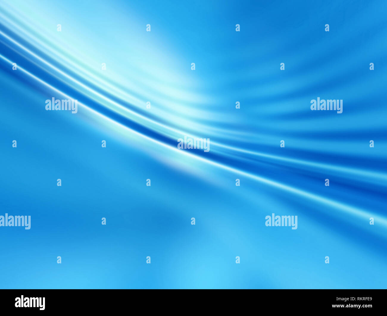 Pieghe morbide e spotlight astratto sfondo blu Foto Stock