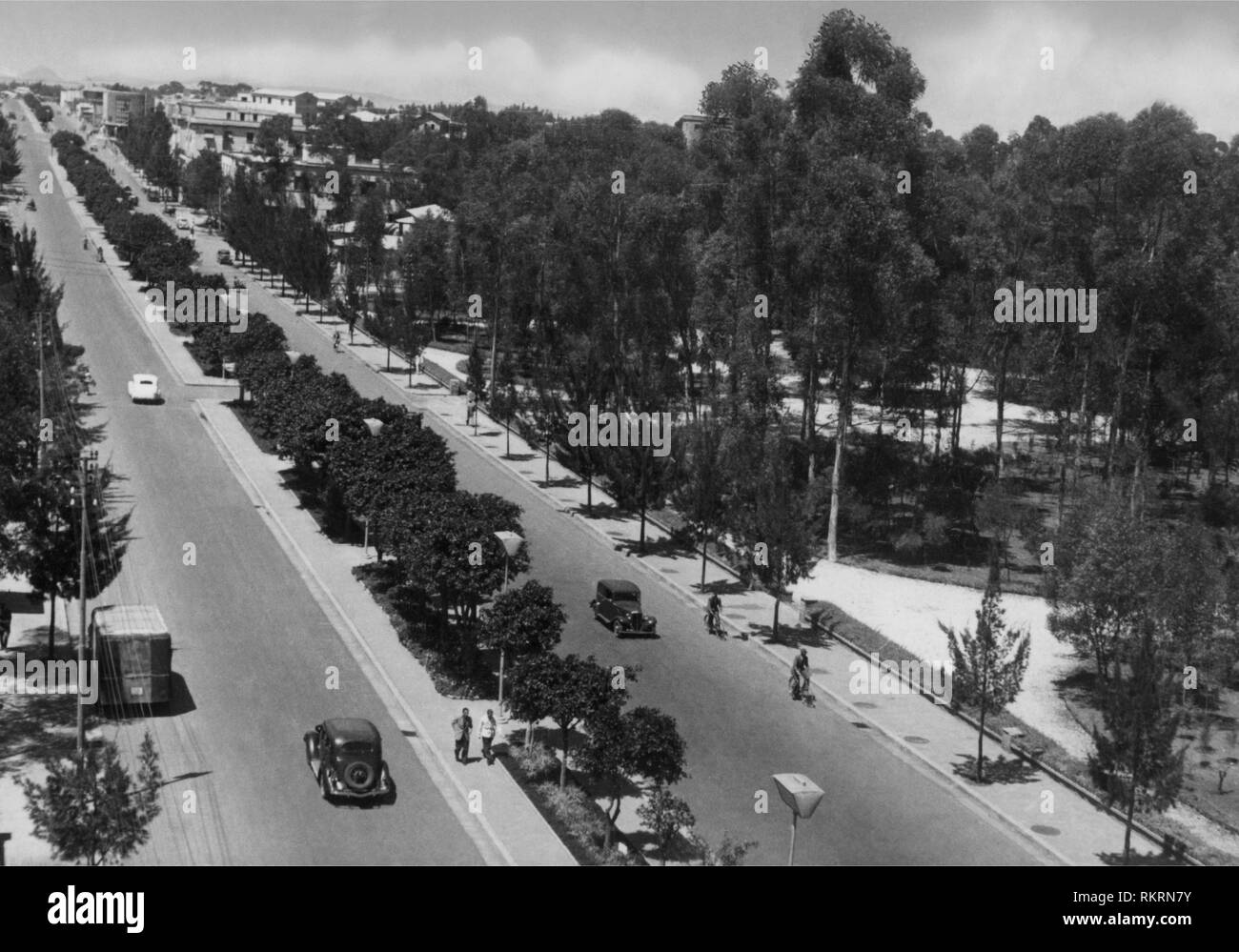 Africa, eritrea, Asmara, corso Roma, 1920-30 Foto Stock