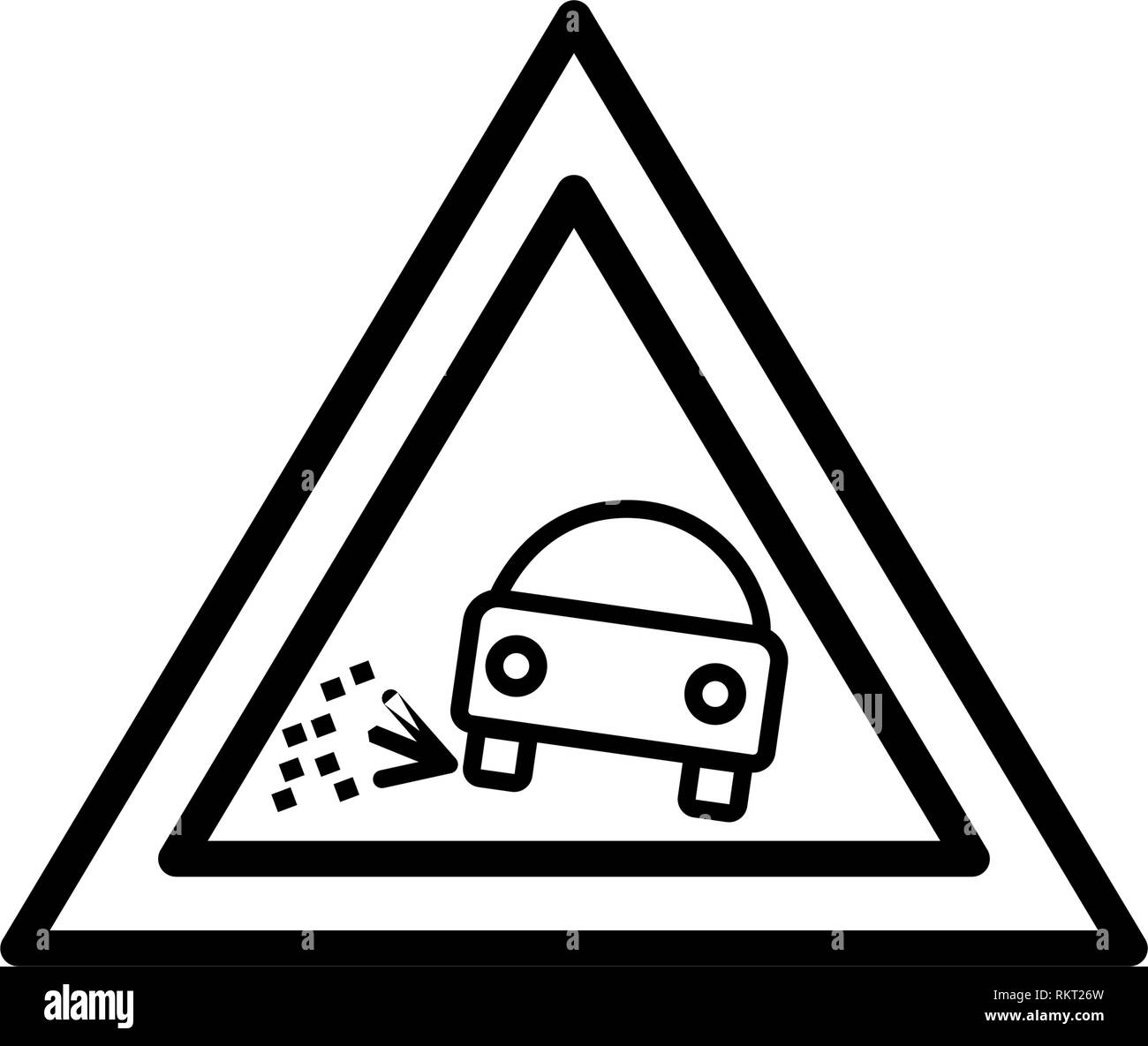 Vector perdere ghiaia icona Icona segno illustrazione vettoriale per un uso personale e uso commerciale... Look pulito e icona alla moda... Illustrazione Vettoriale