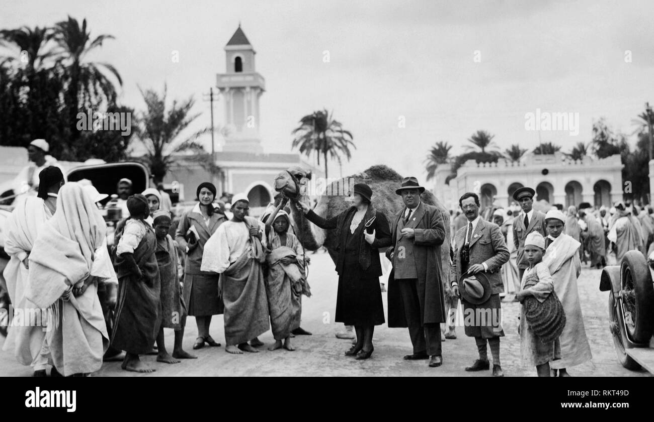Africa, Libia, tci trekking in tripolitania, 1931 Foto Stock