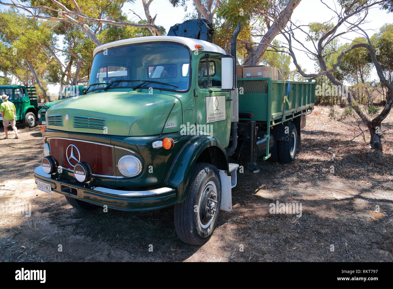Veicolo Mercedes Benz 911 d'epoca al Power Rally di Port Milang, Australia del Sud Foto Stock
