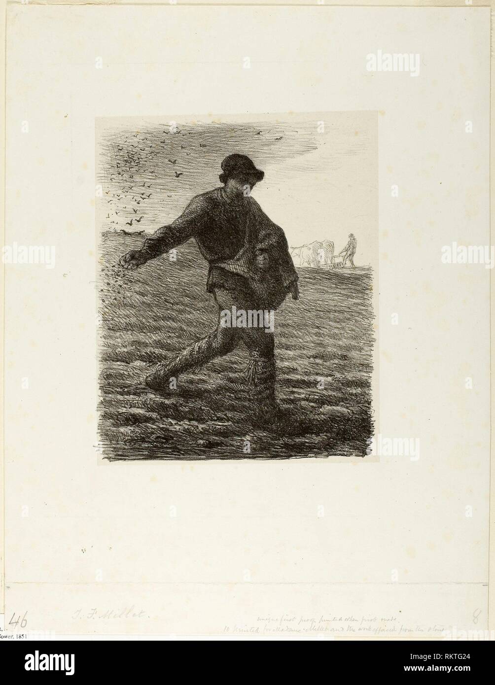 Il seminatore - 1851 - Jean François Millet Francese, 1814-1875 - Artista: Jean  François Millet, PROVENIENZA: FRANCIA, Data: 1851, media: litografia con  Foto stock - Alamy