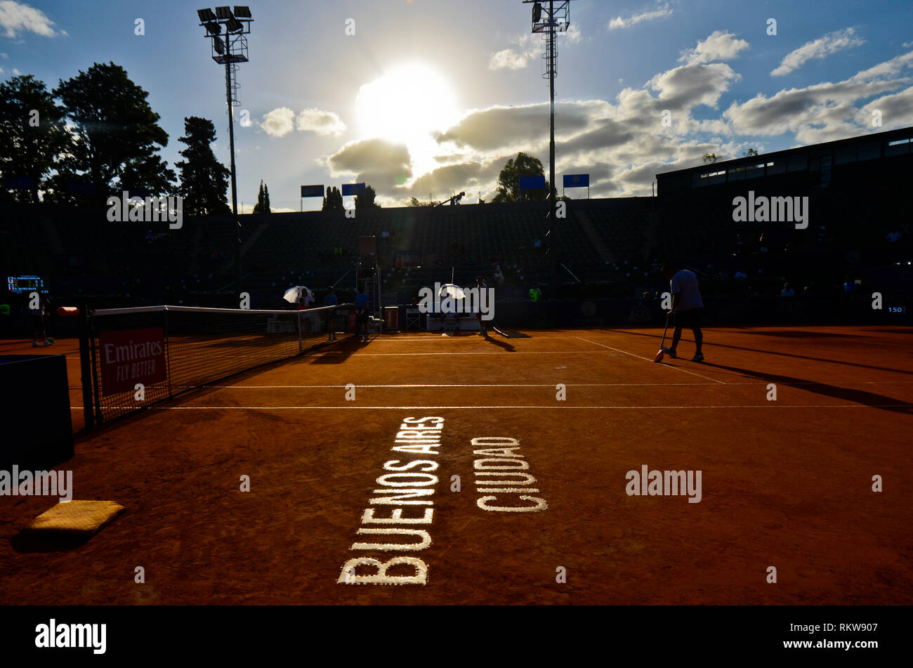 Buenos Aires Lawn Tennis Club, che ospita il tradizionale Argentina aperto, un ATP tour tournament Foto Stock